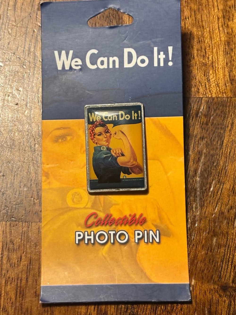We Can Do It! Collectible Enamel Pin - featuring the iconic Rosie the Riveter.